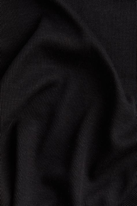 Fine-knit T-shirt - Black - Ladies | H&M IN