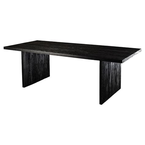 1957 Handcrafted Black Oak Rectangular Dining Table For Sale at 1stDibs ...