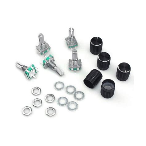 Buy WayinTop 5 Set 360 Degree Rotary Encoder Code Switch Push Button ...