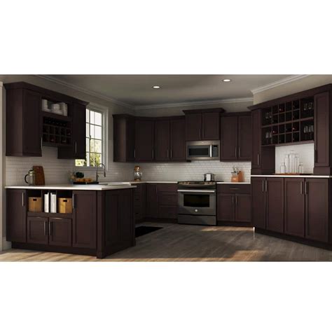 Buy Shaker Assembled 30x30x12 in. Wall Kitchen Cabinet in Java Online ...