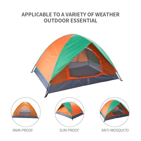 Buy Camping Tents Easy Setup, 2 Person Double Door Dome Camping Tents ...