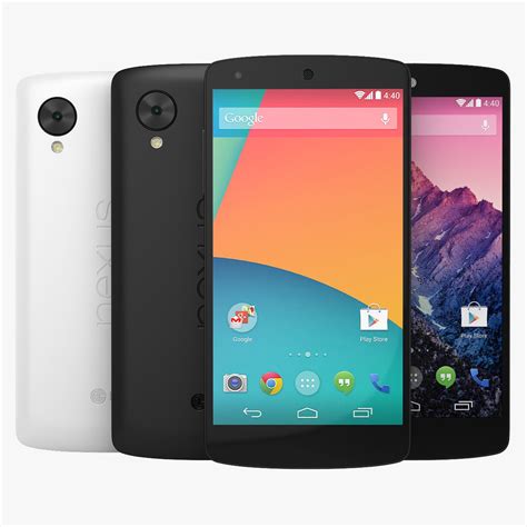 LG Google Nexus 5 Black And White Smartphone 3D Model $39 - .max .3ds ...