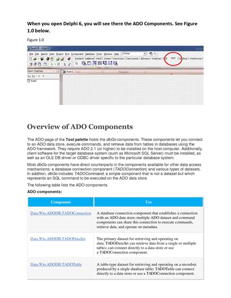 Ado Database Connection 的图像结果