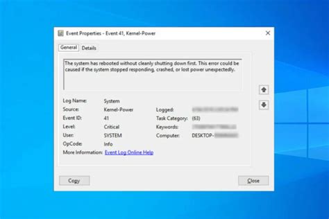 Image result for 41 Kernel-Power Critical Error Windows 1.0