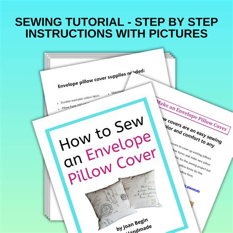 Image result for Sewing Pattern for Envelope Pillow Cover