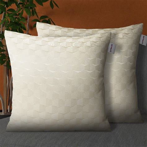 Buy STELLAR HOME Crescent Set of 2 Cushion Covers - 40x40cm from ...