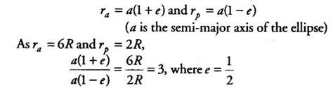 A satellite is in an elliptic orbit around the earth with aphelion of ...