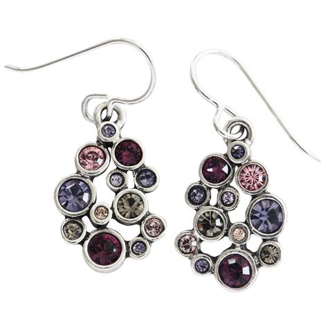 Patricia Locke Something Borrowed Sterling Silver Plated Earrings, Pur ...