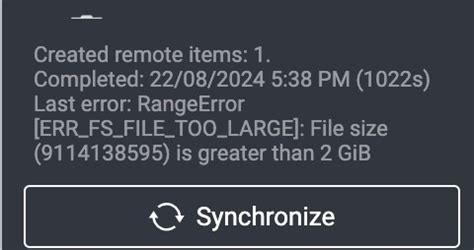 Image result for File Too Large Error Message