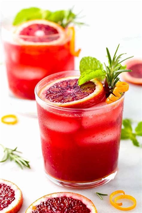 Sparkling Blood Orange Mocktail - Jessica Gavin
