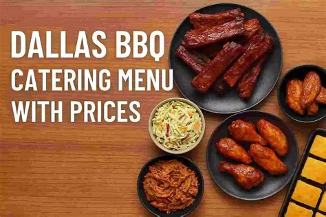 Dallas BBQ Catering Menu with Prices 2025