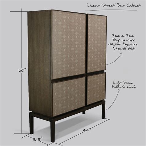'LINEAR STREET' - Bar Cabinet – Portside Cafe