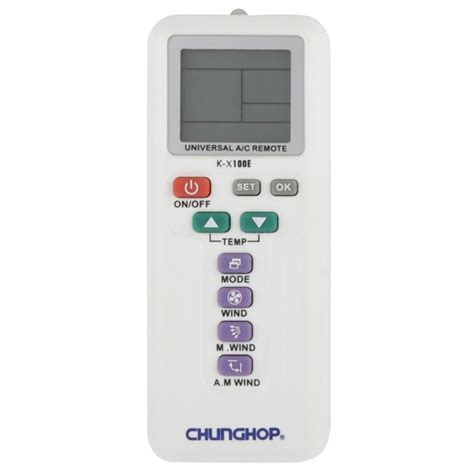 Chunghop Universal A/C Air-Conditioner Remote Controller (White)– UNIQKART