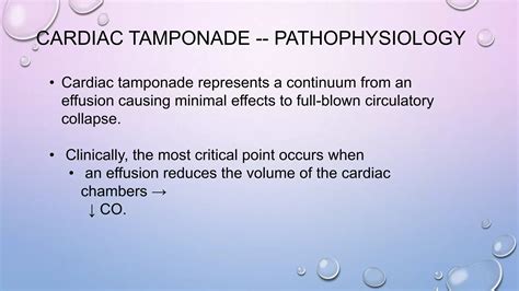 Hemodynamics of cardiac tamponade, constrictive pericarditis ...