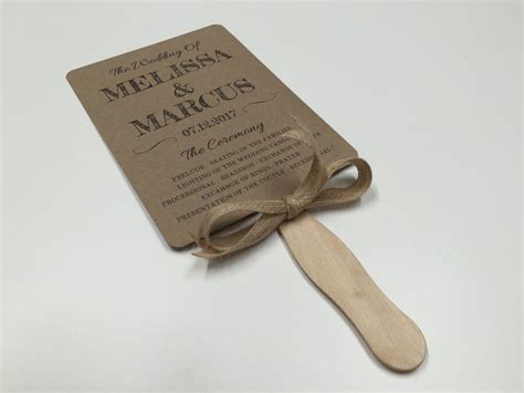 Diy Program Fans Sticks 5 Easy Steps To Creating Your Own Wedding