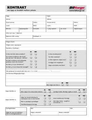 Used Car Purchase Agreement - Fill Out, Sign & Share Online | pdfFiller