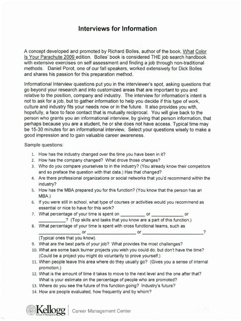 Informational Interview Paper Example 的图像结果