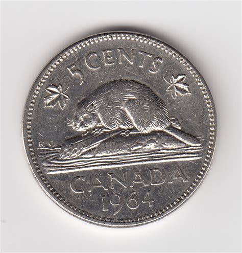 1964 Five Cents - Extra Waterline