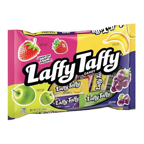 Amazon.com : Laffy Taffy Candy, Assorted Mini Bars, 12 Ounce : Grocery ...