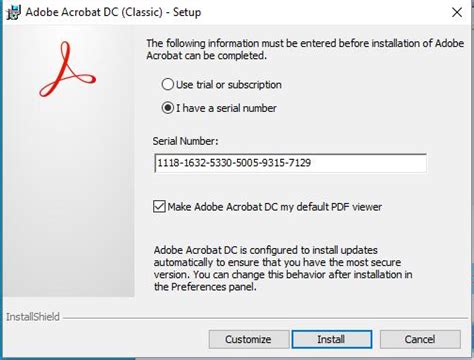 Adobe software activation: Acrobat XI offline activation