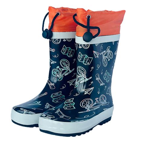 Mr. Social Snore, Waterproof Flexible Rubber Rain Gumboots for Kids ...