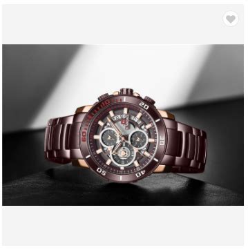 NAVIFORCE 9174 RGCE Men Watch Luxury Chronograph Quartz Wristwatches ...