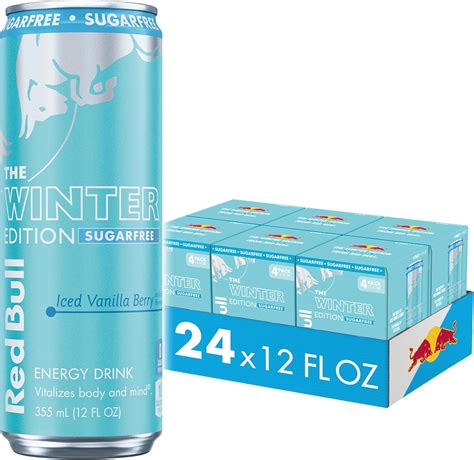 Amazon.com: Red Bull Sugar-Free Iced Vanilla Berry Energy Drink, with ...
