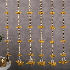 Buy Divyakosh Latkan for Home Decoration, Side Hangings Yellow Flower ...