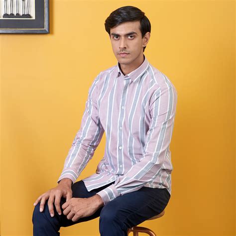 Battalion Stripes Oxford Cotton Shirt – Minizmo
