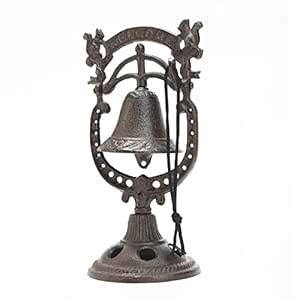 Sungmor Classic Cast Iron Tabletop Hand Bell Dinner Bell - Lovely ...
