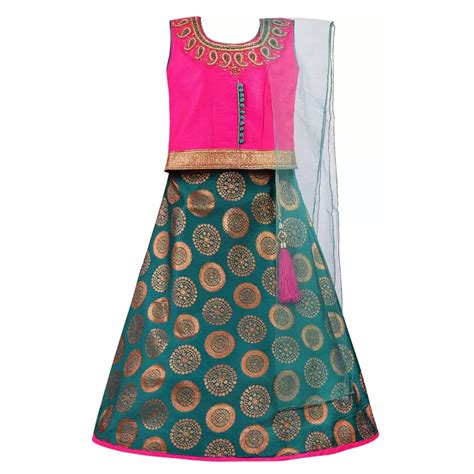 Girls Embroidered Bead Work Lehenga Choli With Dupatta – Wish Karo