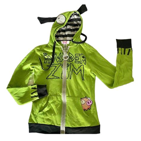 Invader Zim Gir Hoodie With Ears