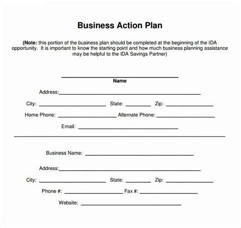 Blank Printable Business Plan 的图像结果