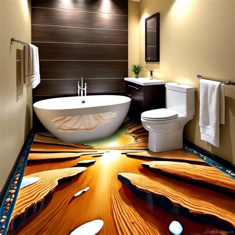 23 Innovative Epoxy Bathroom Floor Ideas for Your Home Decor Inspiration