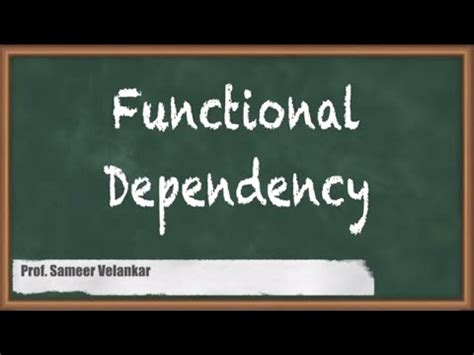 Exploring Functional Dependency Principles Video Lecture - Databases ...