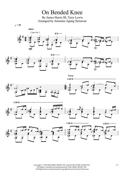 On Bended Knee (arr. Antonius Agung Setiawan) by James Harris III Sheet ...