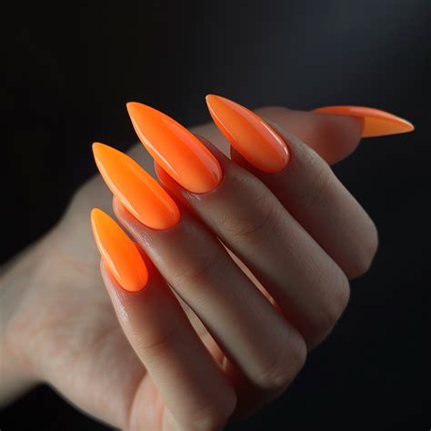 Simple DIY Neon Orange Nail Art at Home – Daring Lily