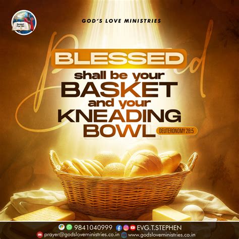 Deuteronomy 28:5 :: God's Love Ministries - Today's Promise