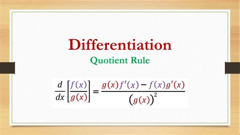 Image result for Differentiation Using Quotient Rule