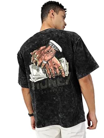 Buy boffi ... Bee-Fits Cotton Dollar Money Printed Unisex Half Sleeve ...