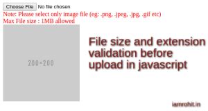 Image result for File Size Validation in JavaScript
