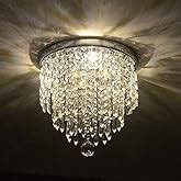 Buy Discount4product Crystal Glass Ceiling Lamp Stainless Steel ...