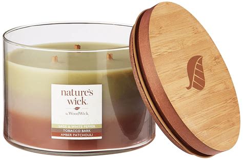 Nature's Wick Sage & White Pepper Trio Candle : Amazon.in: Home & Kitchen