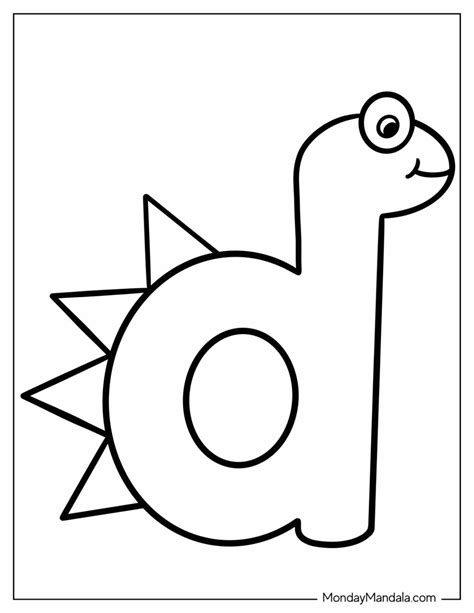 20 Letter D Coloring Pages (Free PDF Printables) | Letter d crafts ...