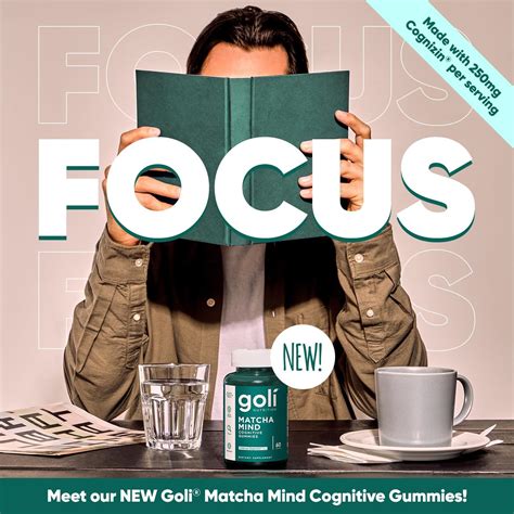 Goli® Matcha Mind Cognitive Gummies