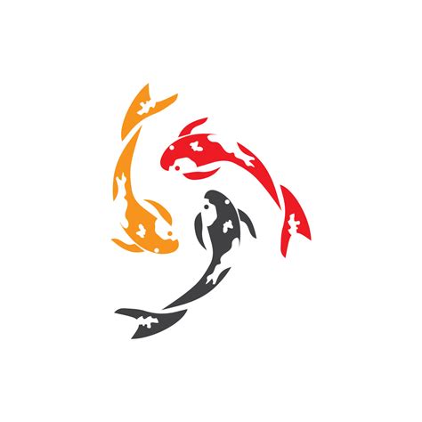 Koi fish animal logo and symbols vector template 11322975 Vector Art at ...