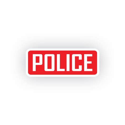 Stylish Police Badge Decal for Cars – Rhino Industries