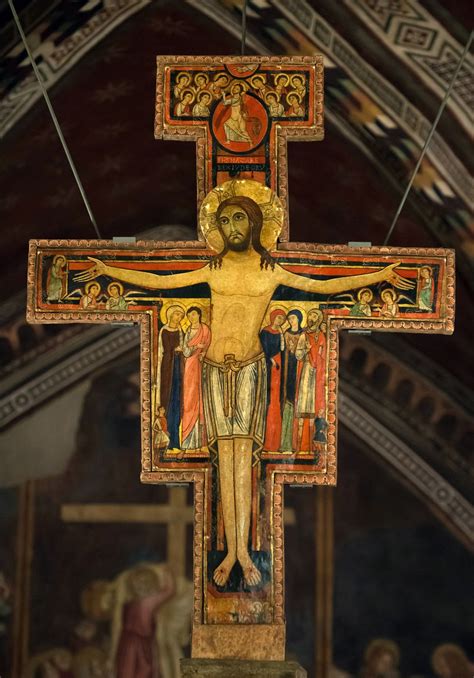 San Damiano Crucifix, fashioned around the year 1100, moved to the ...