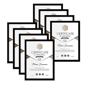 TIED RIBBONS Certificate Frame A4 Size for Home Office Walls Decoration ...