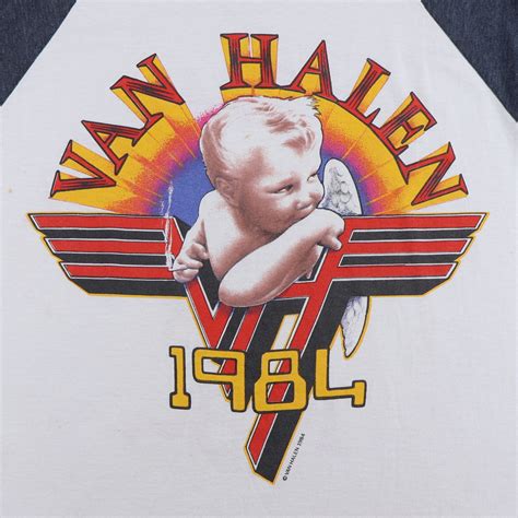 1984 Van Halen Smoking Angel Jersey Shirt – WyCo Vintage